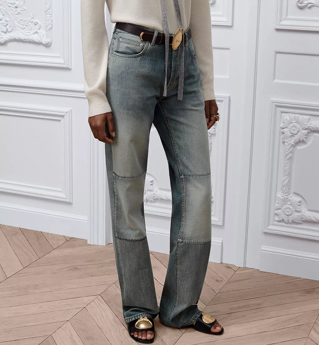 Regular-Fit Jeans with Patches
