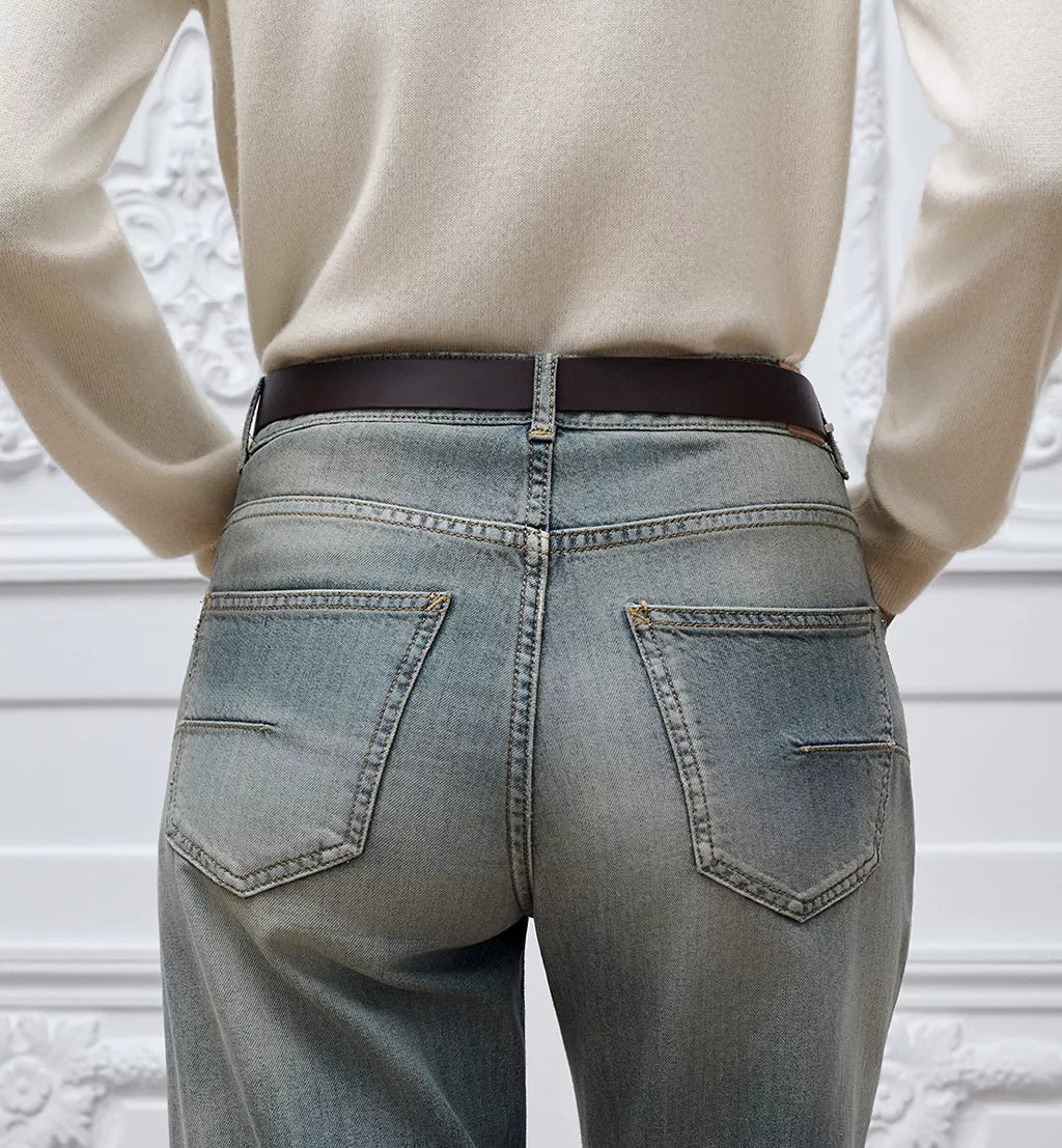 Regular-Fit Jeans with Patches