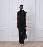 Dress with Draped Neckline