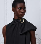 Dress with Draped Neckline