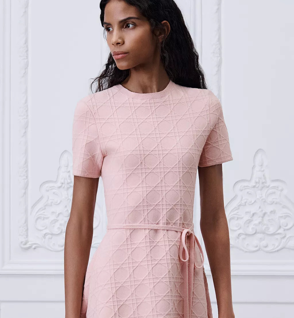 Short Flared Cannage Dress