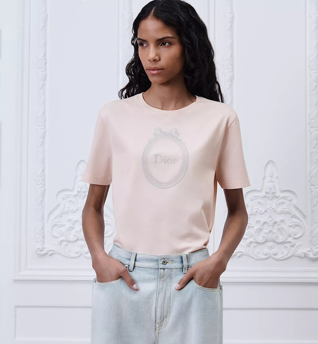 Dior Médaillon Embroidered Fitted Top
