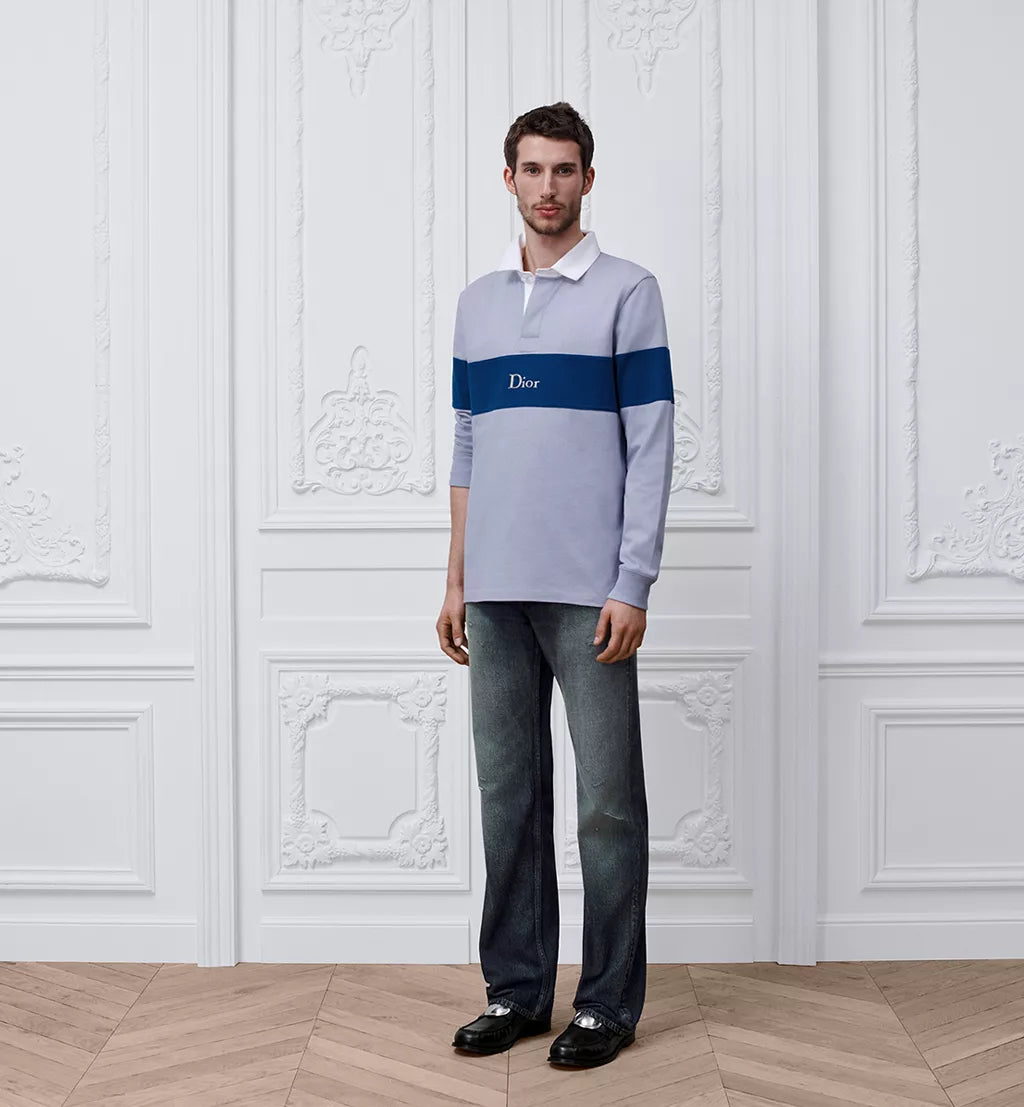 Long-Sleeved Rugby Shirt, Relaxed Fit