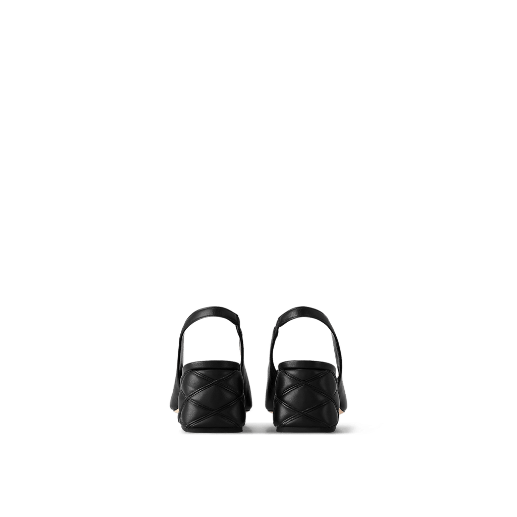 Louis Vuitton Shake Slingback Pump – Black Lambskin