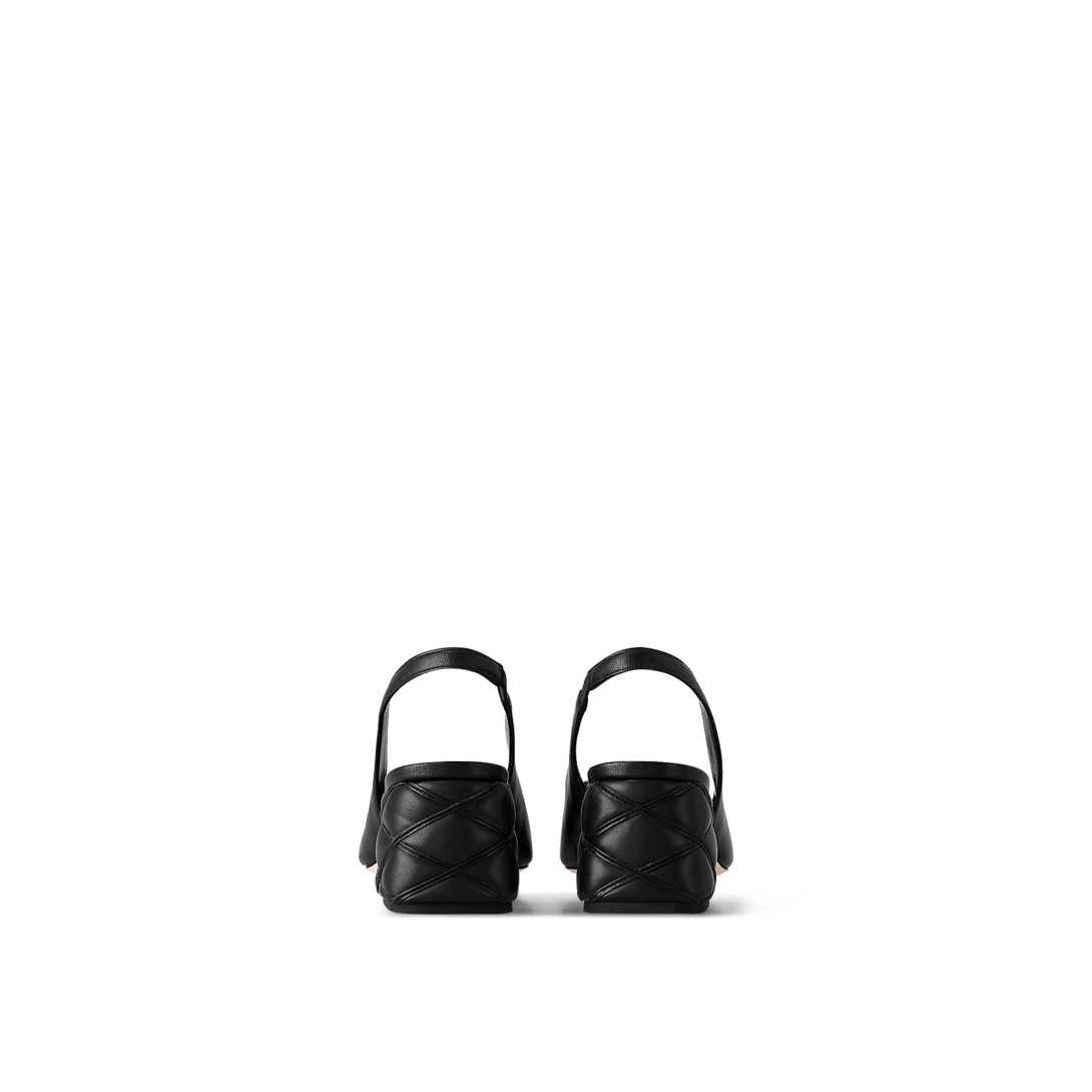 Louis Vuitton Shake Slingback Pump – Black Lambskin