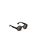 LV Super Vision Round Sunglasses – Black &amp; Gold-Toned