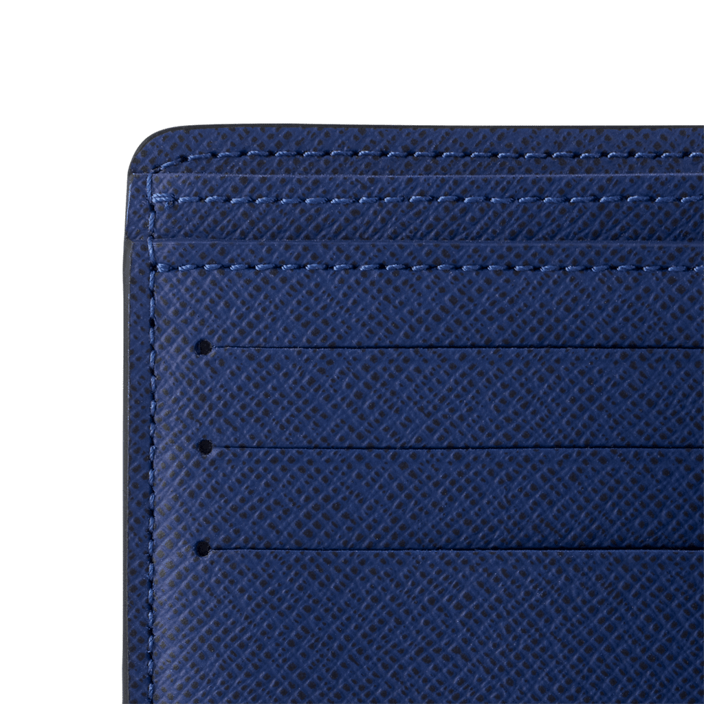 Louis Vuitton Multiple Wallet – Navy Blue Monogram Pacific &amp; Taiga Leather