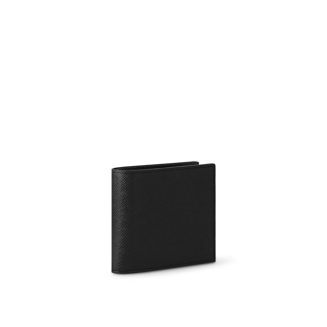 Louis Vuitton Marco Wallet – Black Taiga Leather