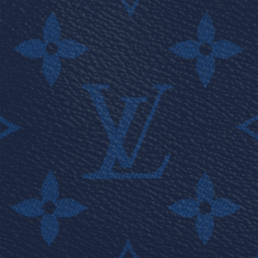 Louis Vuitton Multiple Wallet – Navy Blue Monogram Pacific &amp; Taiga Leather