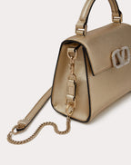 MINI VSLING HANDBAG IN METALLIC GRAINY CALFSKIN