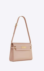 MANHATTAN SHOULDER BAG IN BOX SAINT LAURENT LEATHER