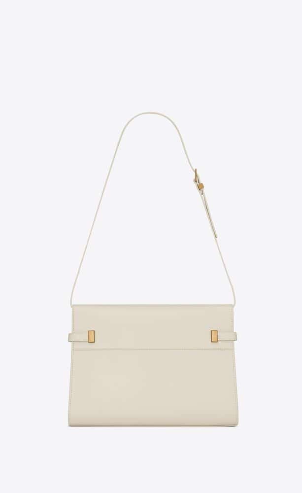 MANHATTAN SHOULDER BAG IN BOX SAINT LAURENT LEATHER