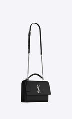 SUNSET MEDIUM TOP HANDLE IN SMOOTH LEATHER