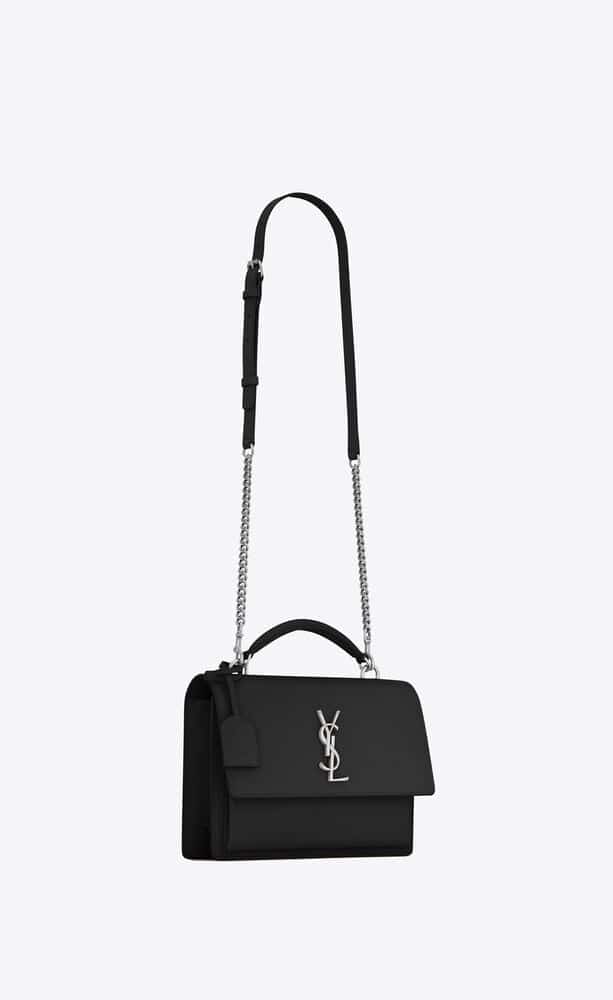 SUNSET MEDIUM TOP HANDLE IN SMOOTH LEATHER