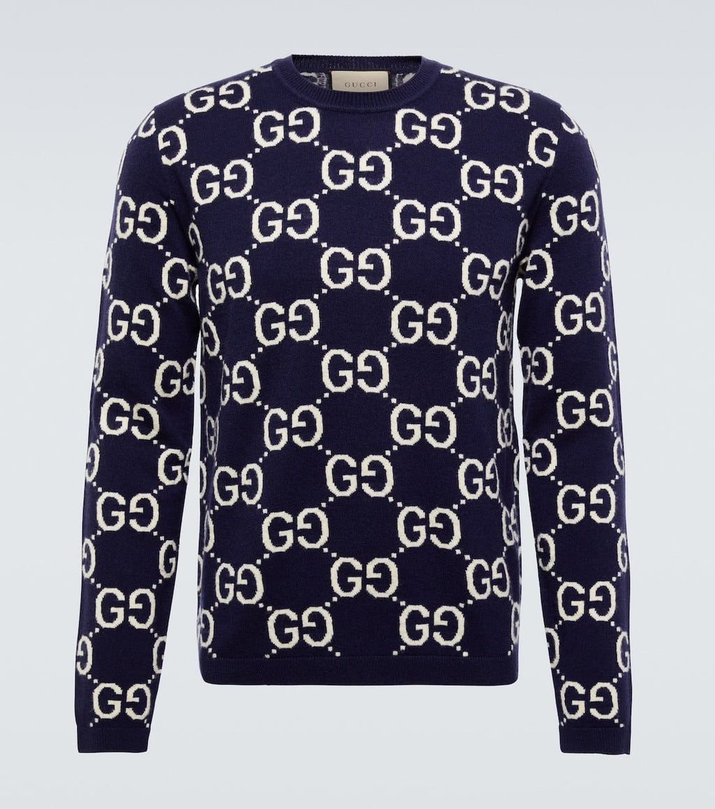 GG jacquard wool sweater
