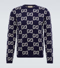 GG jacquard wool sweater