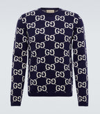 GG jacquard wool sweater