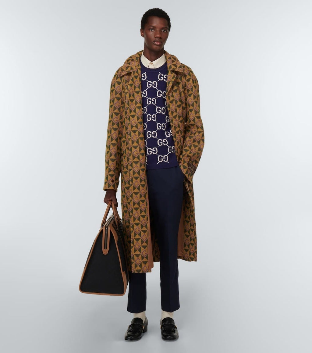 GG jacquard wool sweater