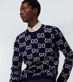 GG jacquard wool sweater