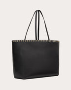 ROCKSTUD GRAINY CALFSKIN TOTE BAG