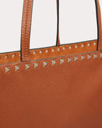 ROCKSTUD GRAINY CALFSKIN TOTE BAG