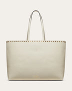 ROCKSTUD GRAINY CALFSKIN TOTE BAG