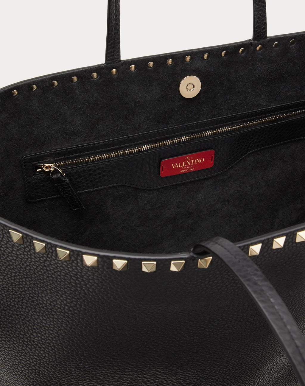 ROCKSTUD GRAINY CALFSKIN TOTE BAG