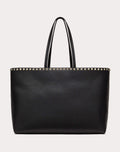 ROCKSTUD GRAINY CALFSKIN TOTE BAG