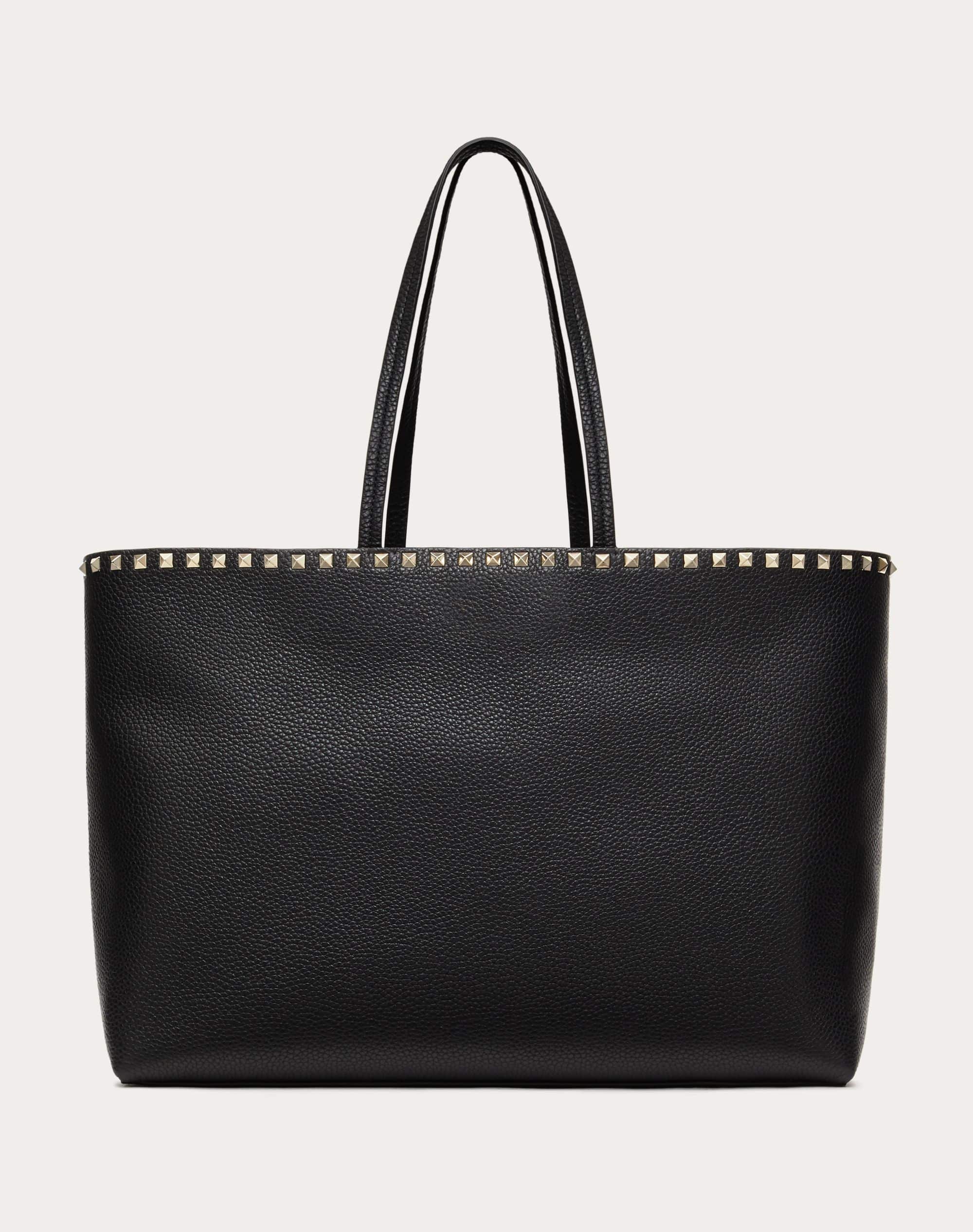 ROCKSTUD GRAINY CALFSKIN TOTE BAG