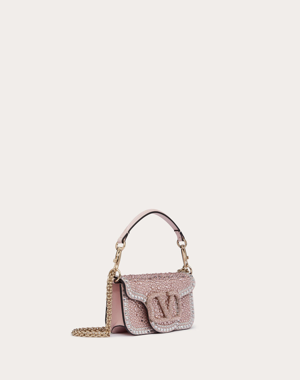 SMALL LOCÒ SHOULDER BAG WITH RHINESTONES