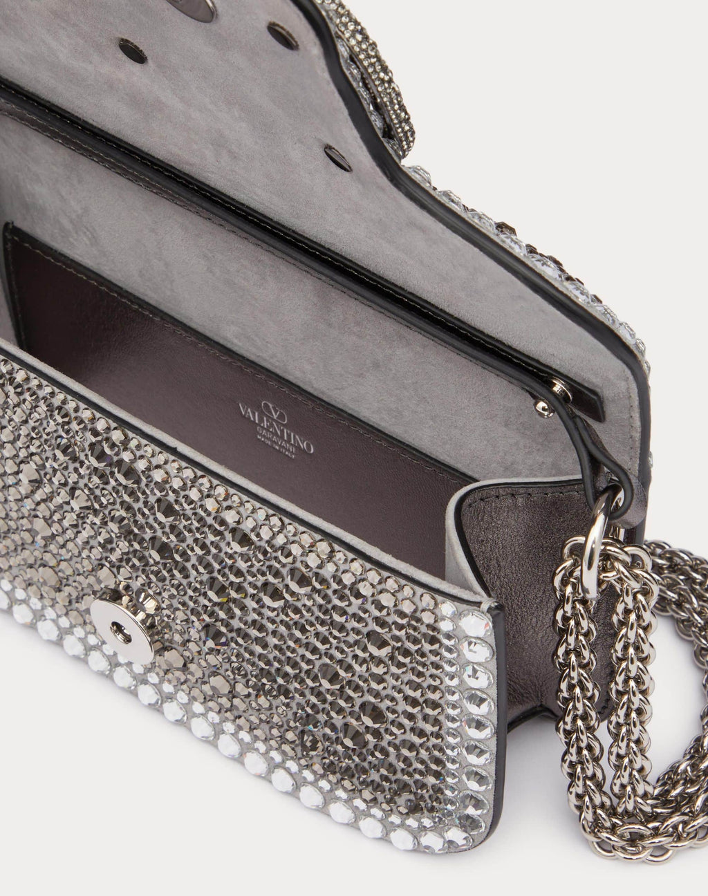 SMALL LOCÒ SHOULDER BAG WITH RHINESTONES