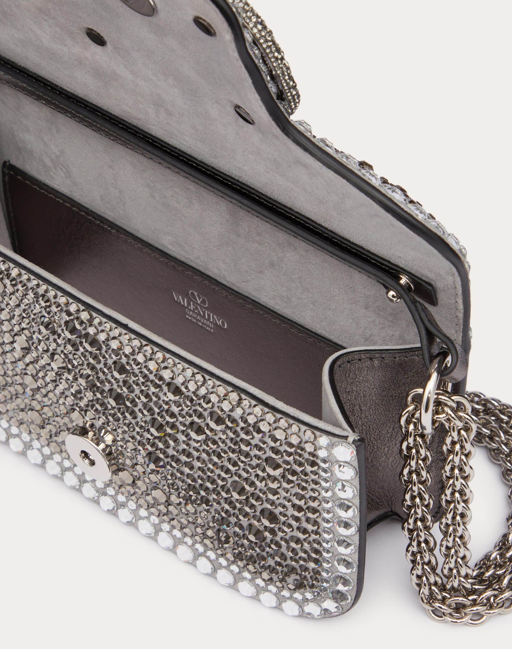 SMALL LOCÒ SHOULDER BAG WITH RHINESTONES