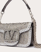 SMALL LOCÒ SHOULDER BAG WITH RHINESTONES