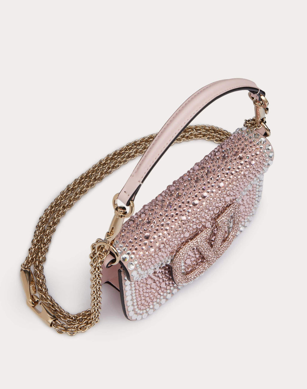 SMALL LOCÒ SHOULDER BAG WITH RHINESTONES