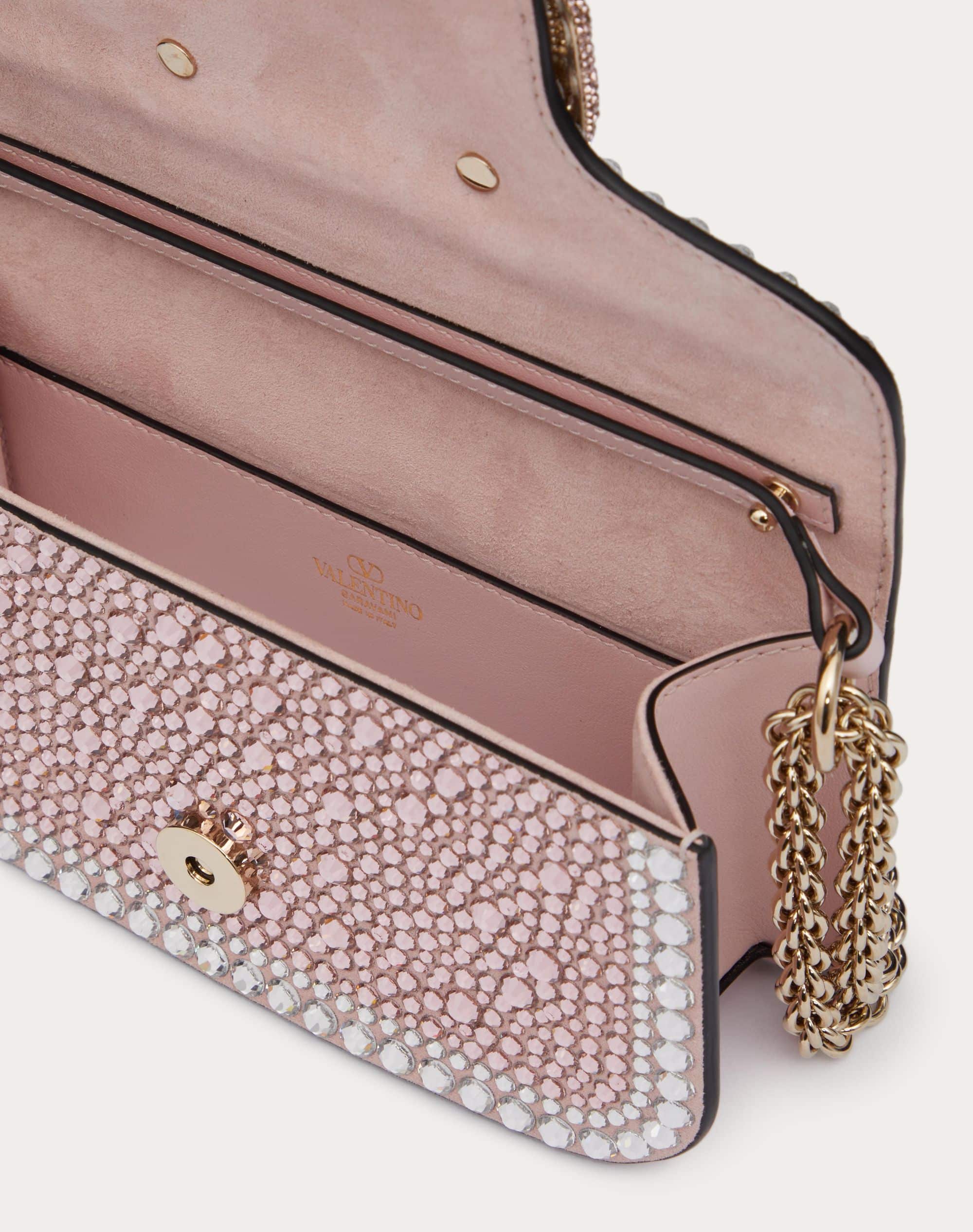 SMALL LOCÒ SHOULDER BAG WITH RHINESTONES