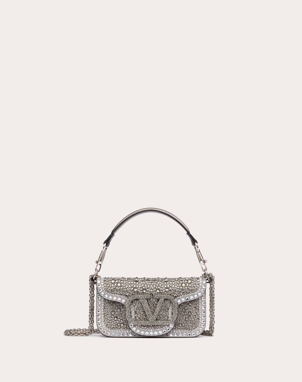 SMALL LOCÒ SHOULDER BAG WITH RHINESTONES