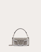 SMALL LOCÒ SHOULDER BAG WITH RHINESTONES