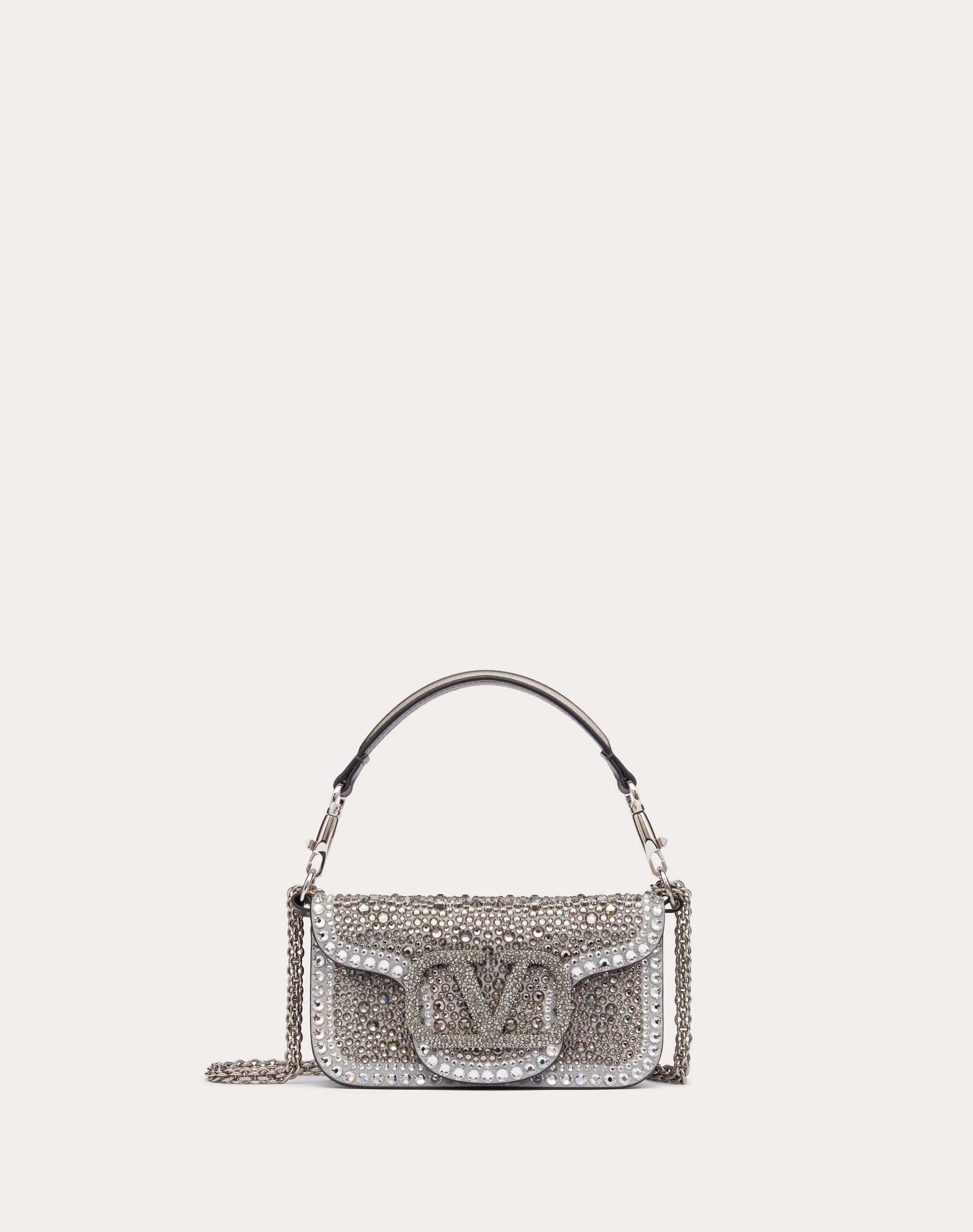 SMALL LOCÒ SHOULDER BAG WITH RHINESTONES