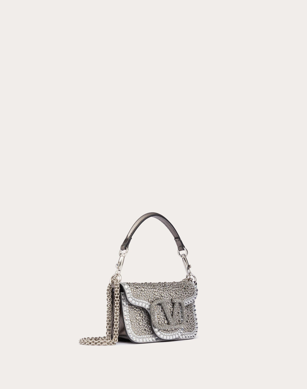 SMALL LOCÒ SHOULDER BAG WITH RHINESTONES