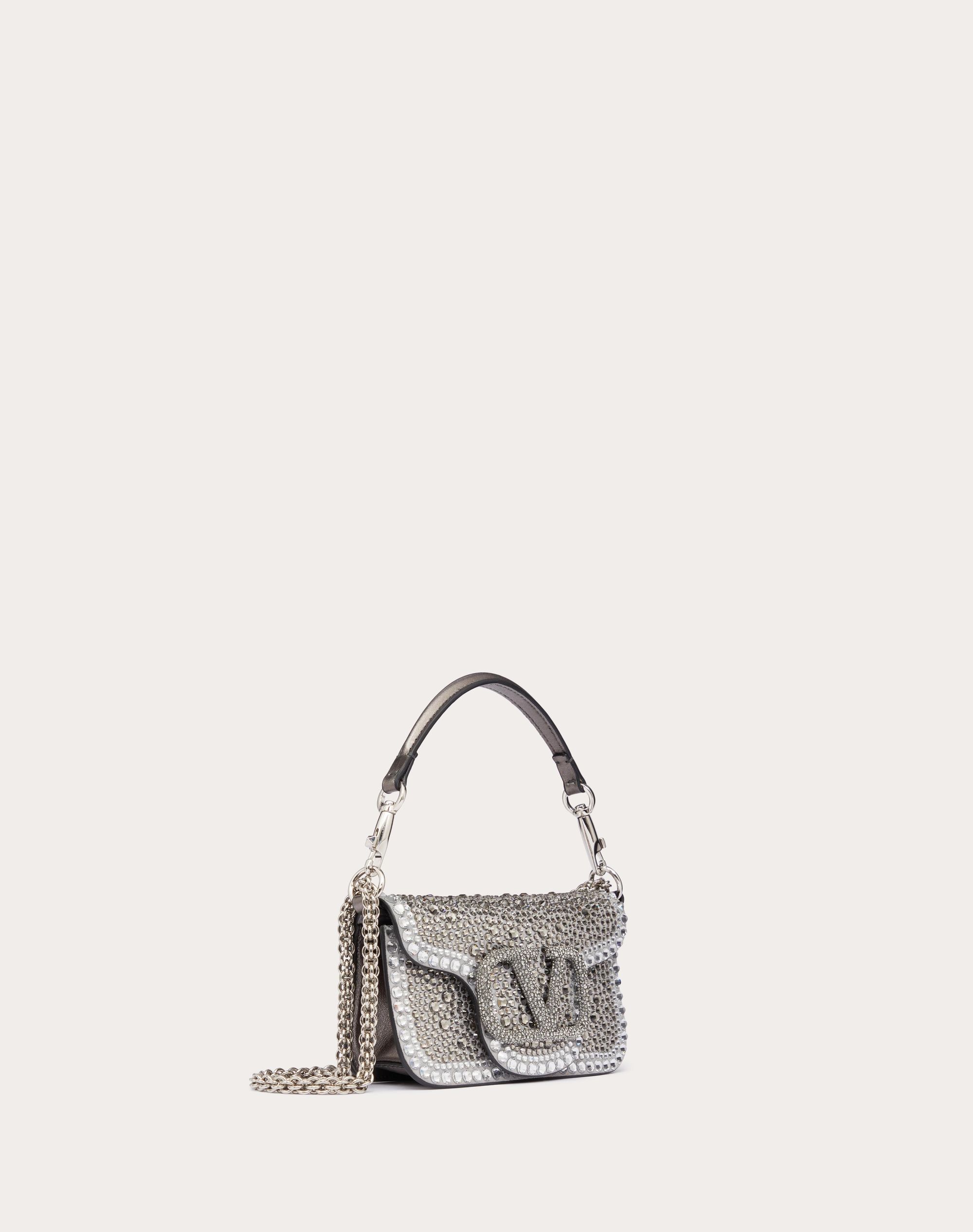SMALL LOCÒ SHOULDER BAG WITH RHINESTONES
