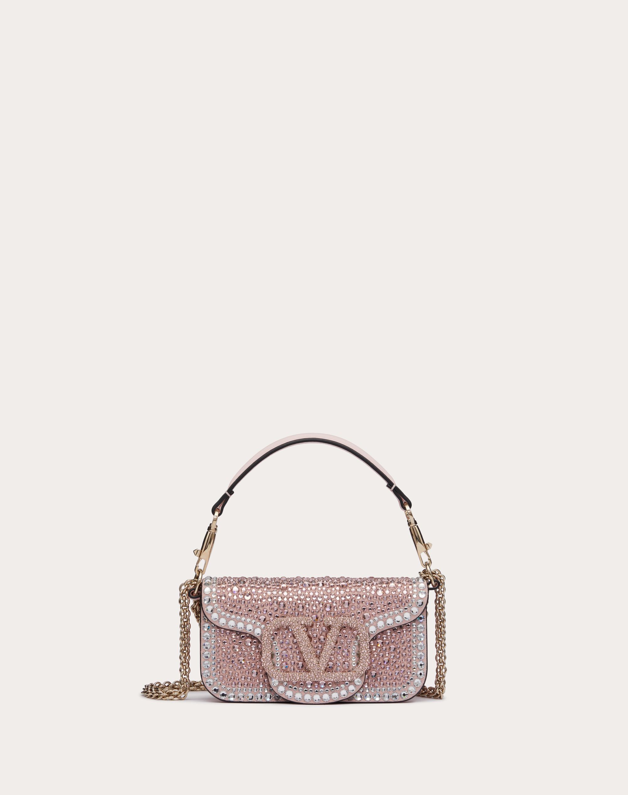SMALL LOCÒ SHOULDER BAG WITH RHINESTONES