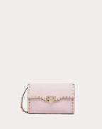 SMALL ROCKSTUD GRAINY CALFSKIN CROSSBODY BAG