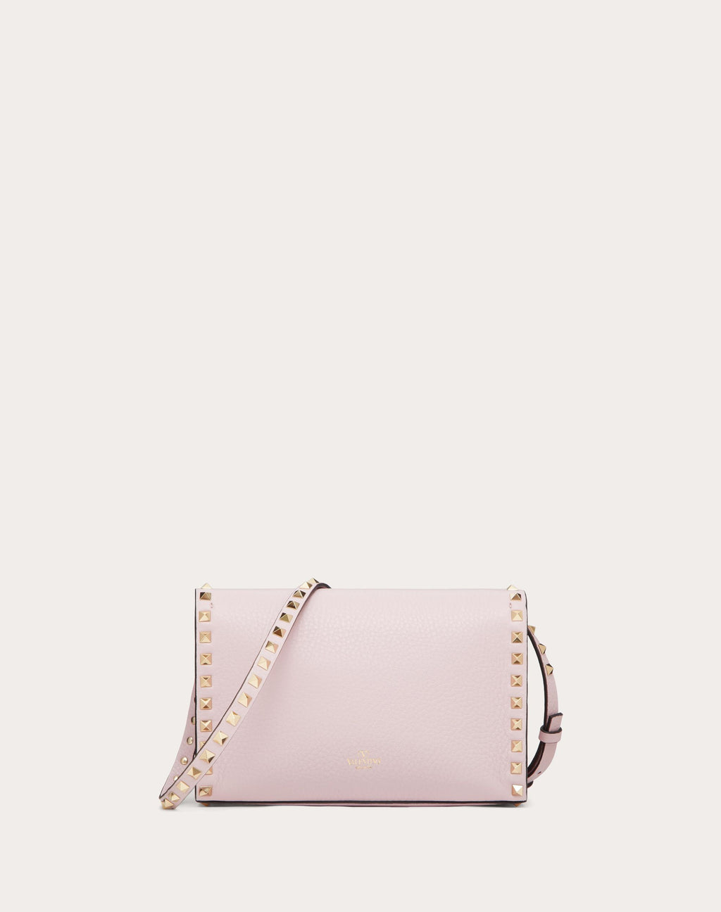 SMALL ROCKSTUD GRAINY CALFSKIN CROSSBODY BAG