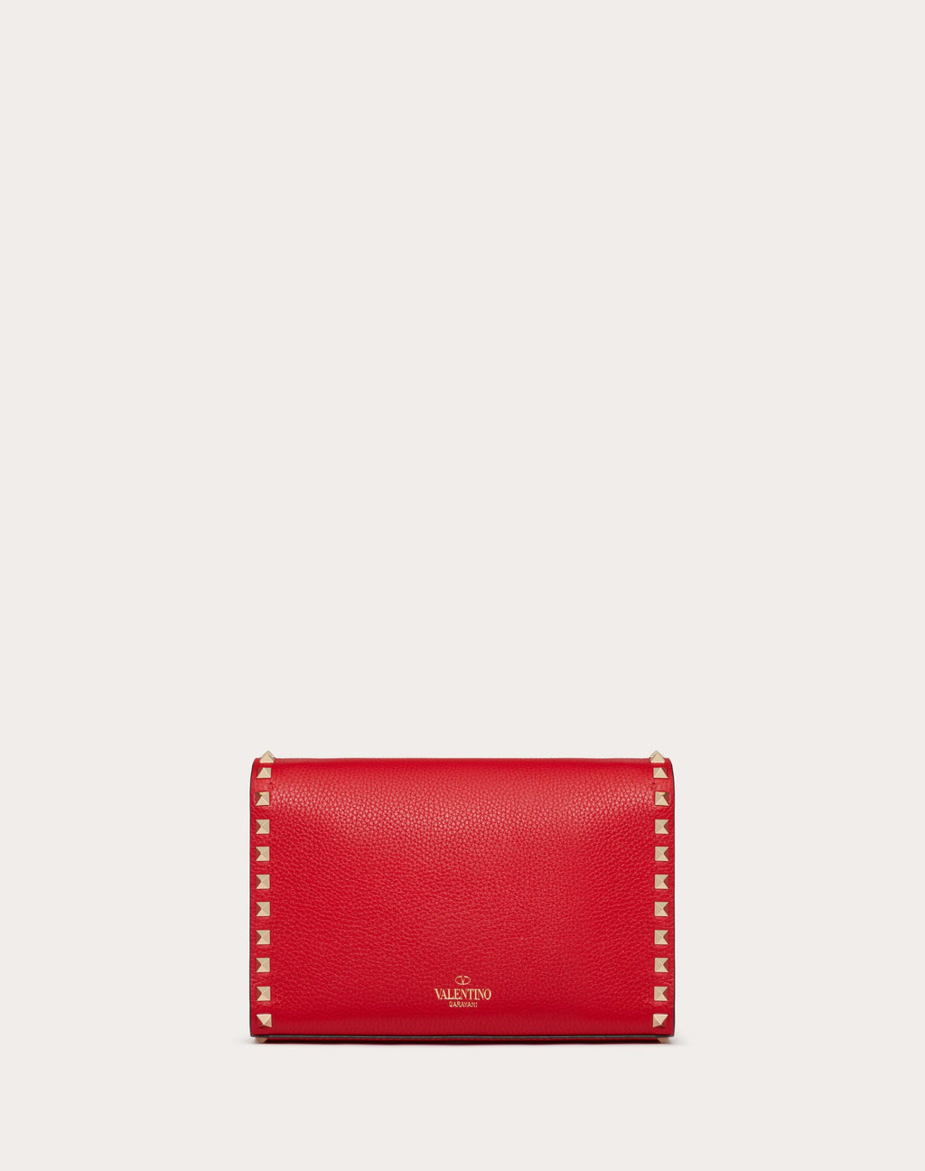 SMALL ROCKSTUD GRAINY CALFSKIN CROSSBODY BAG