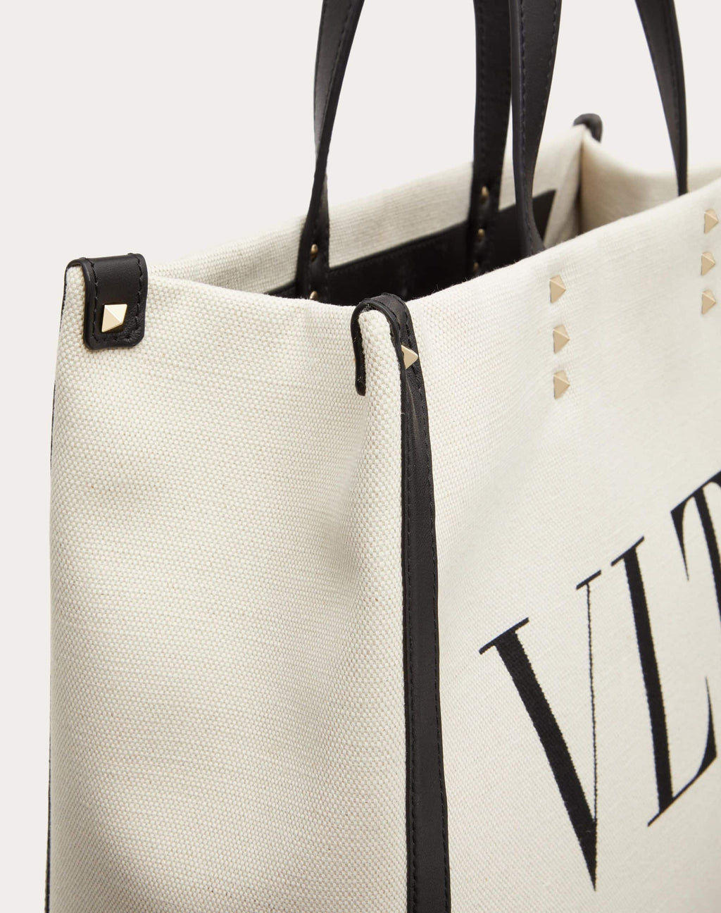 SMALL VLTN PRINT CANVAS TOTE BAG
