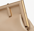 Fendi First Small Dove gray leather bag