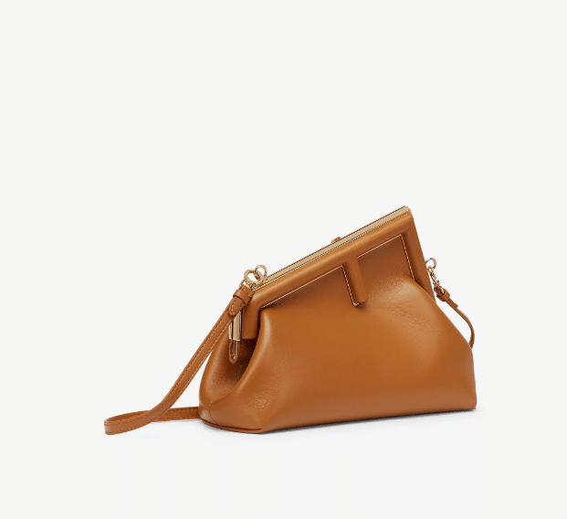 Fendi First Small Brown leather bag