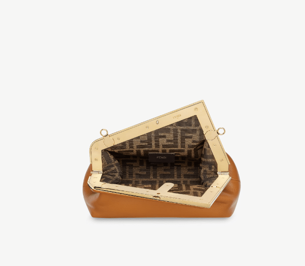 Fendi First Small Brown leather bag