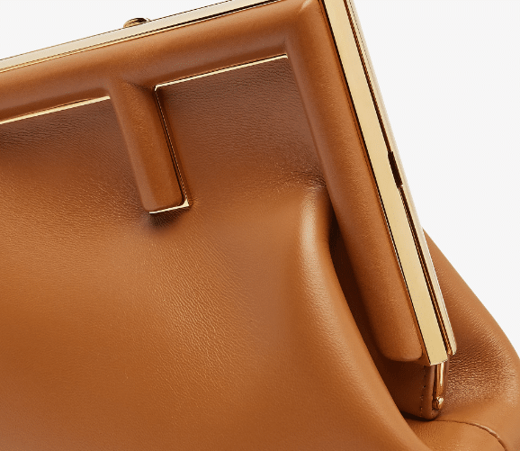 Fendi First Small Brown leather bag
