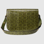 Gucci 1955 Horsebit snakeskin shoulder bag